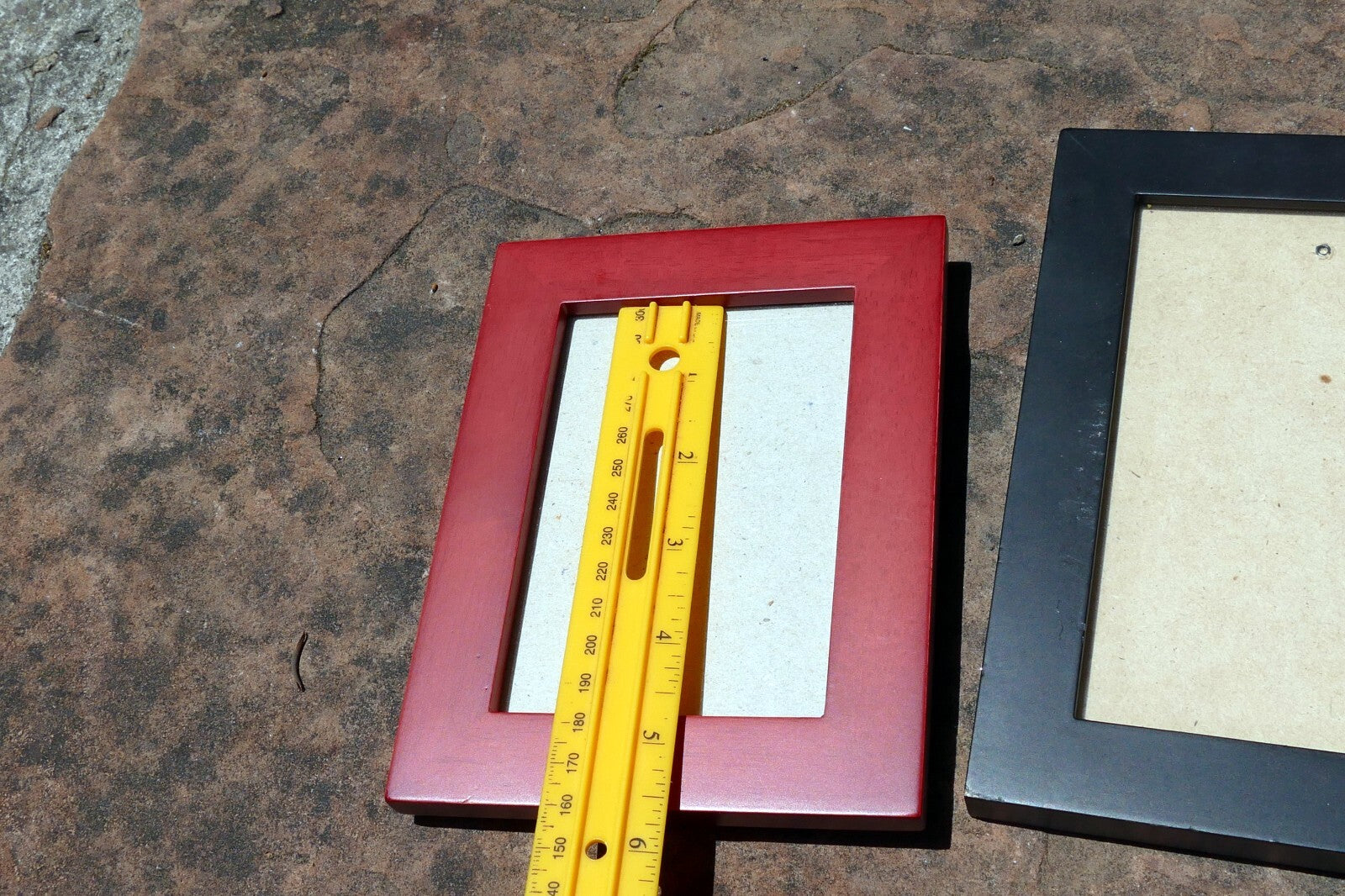 Wooden 4X6" & 3X5"  Picture Photo Frame Rose Red tone Pack of 5 mixed lot