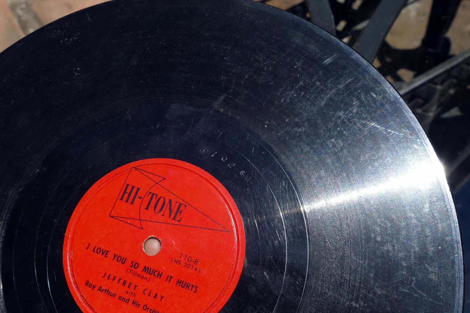 Jeffrey Clay 78rpm Single 10" Hi-Tone Records lade Spain I love you 1949