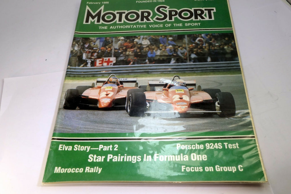 Motor Sport Magazine February 1986 Porsche 924S Test Morocco Rally Formula One
