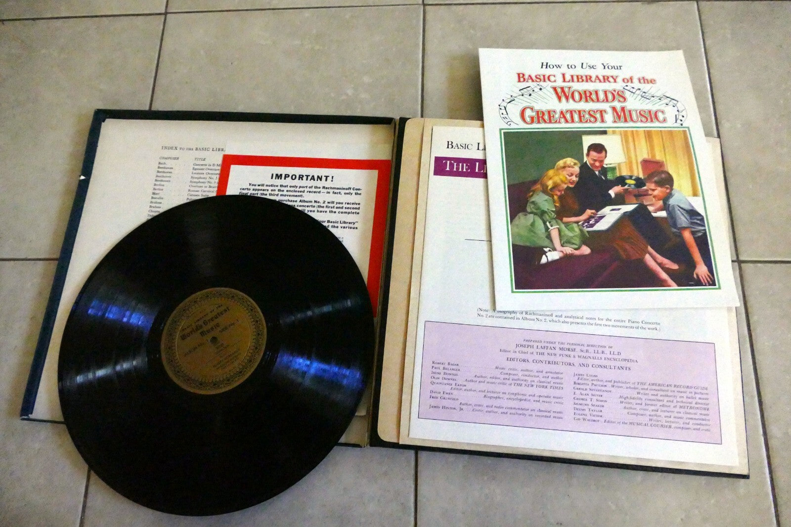 Basic Library WORLDS GREATEST Music 1958 LP Rimsky-Korsakov Rachmaninoff Album 1