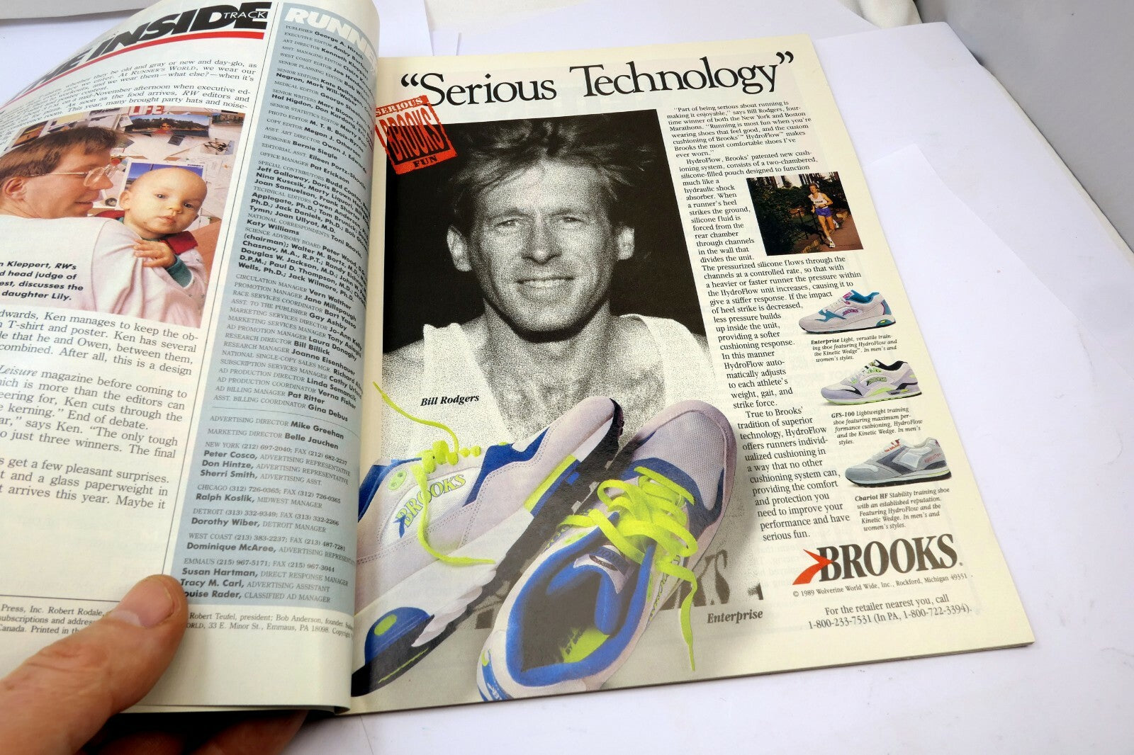Runner's World  Magazine February 1990 "End Knee pain Forever" 8 Steps how to 
