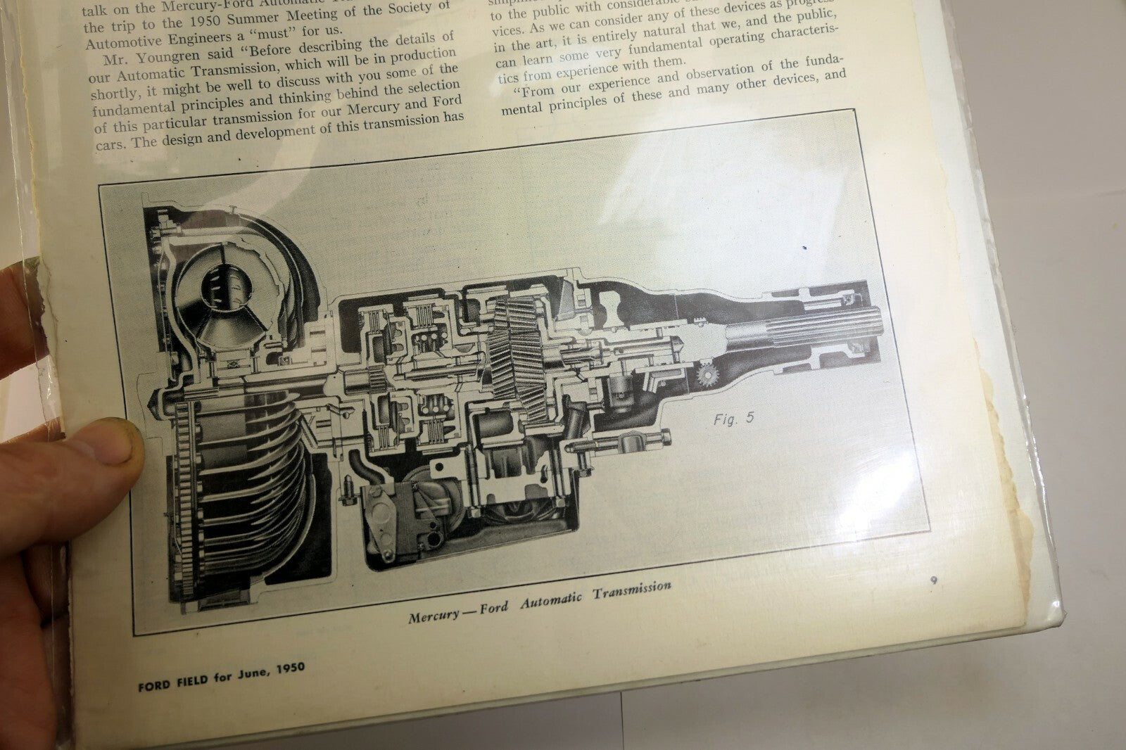 1950 ford field magazine clippings advertisement ad automatic transmission