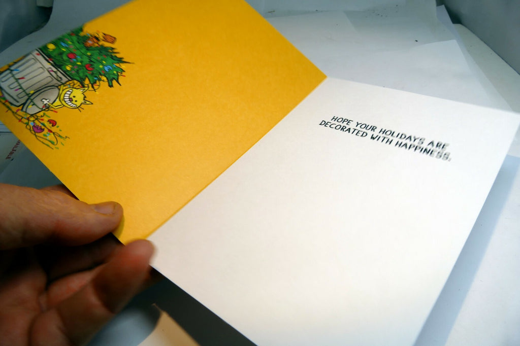 Christmas Card What your tree is like with DOG / CAT funny season greetings