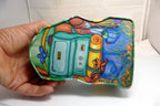 Metal Tin/Container Cookie/Biscuit Bear Ranger Boy Scout  4X7"
