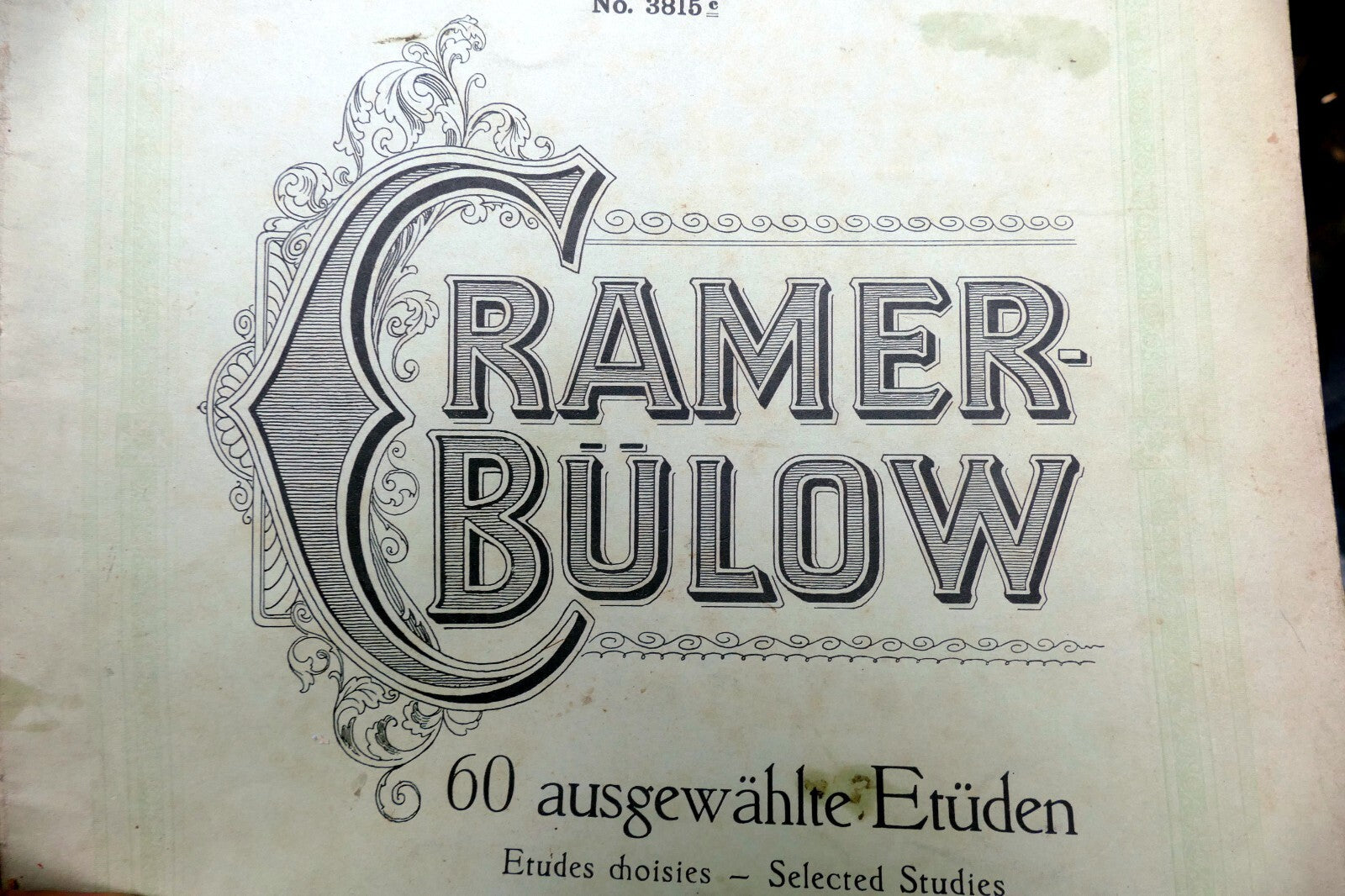 Cramer bülow 60 ausgewählte etuden choisies sheet music 1900 heft iii