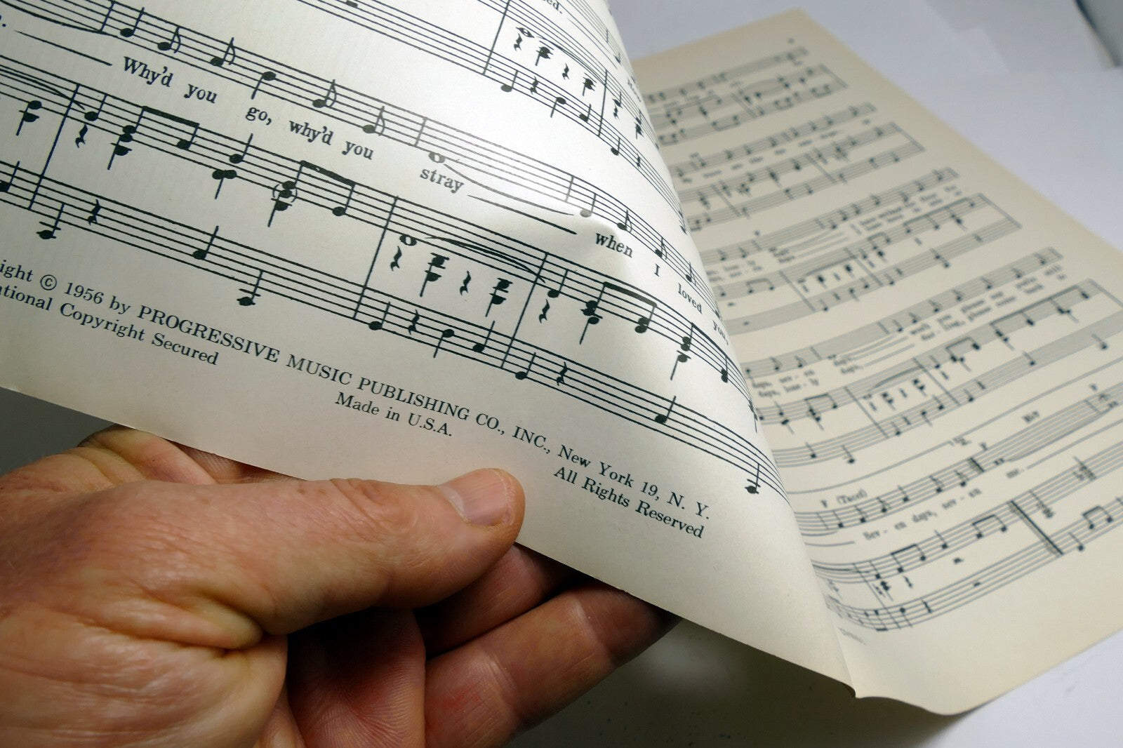 Seven Days Willis Carroll Carmen Taylor  1956 Sheet Music