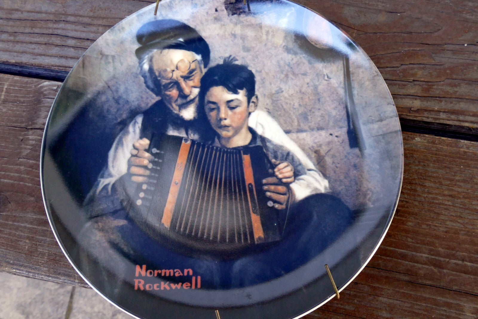 NORMAN ROCKWELL "The Music Makers" Plate 1981 84-R70-3.5 Limited Edition