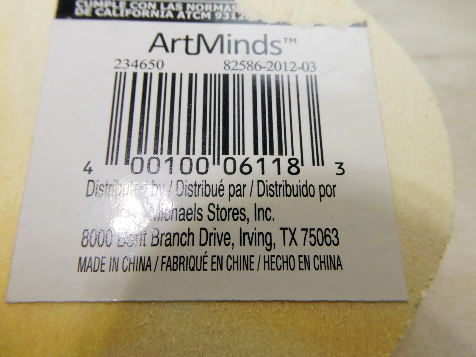 3" Vintage Art Minds wooden owl shape unfinished Crafts 