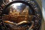Piazza del Campo 3D Copper 12" Plate hanging Wall Art decor Italy Tuscany Siena