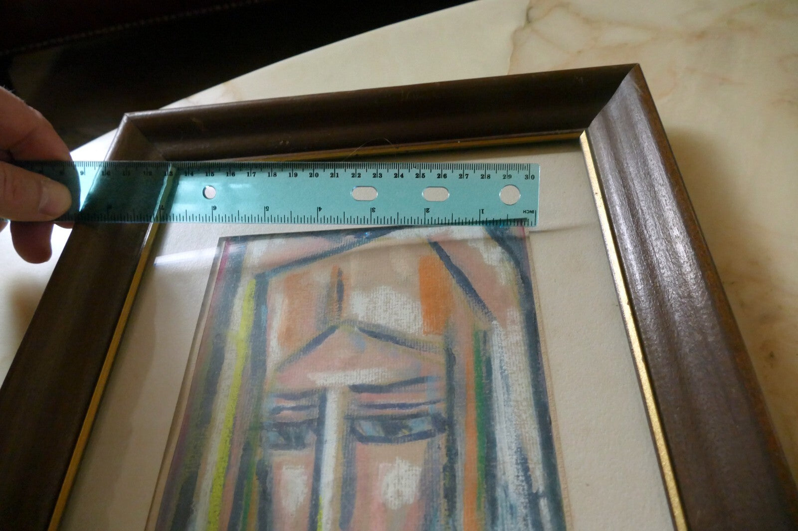 Portrait  Lithuanian Artist Jadvyga Paukstiene Modernist 1960's Pieta