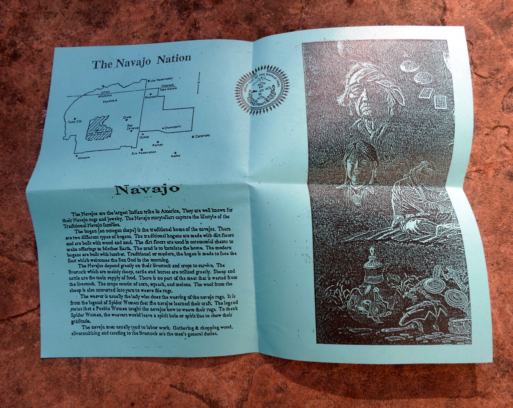 Navajo nation monument brochure map tribal native american