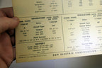 1958 Pontiac All Models Chart Sheet Wiring Diagram Sun Electric Corporation