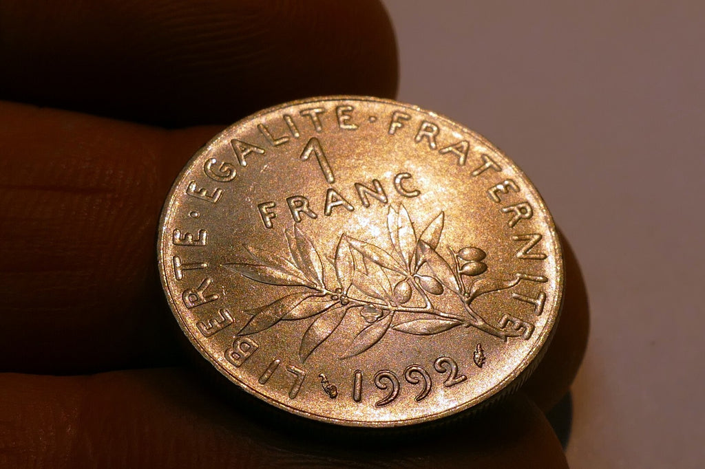 1992 France 1 Franc  Coin