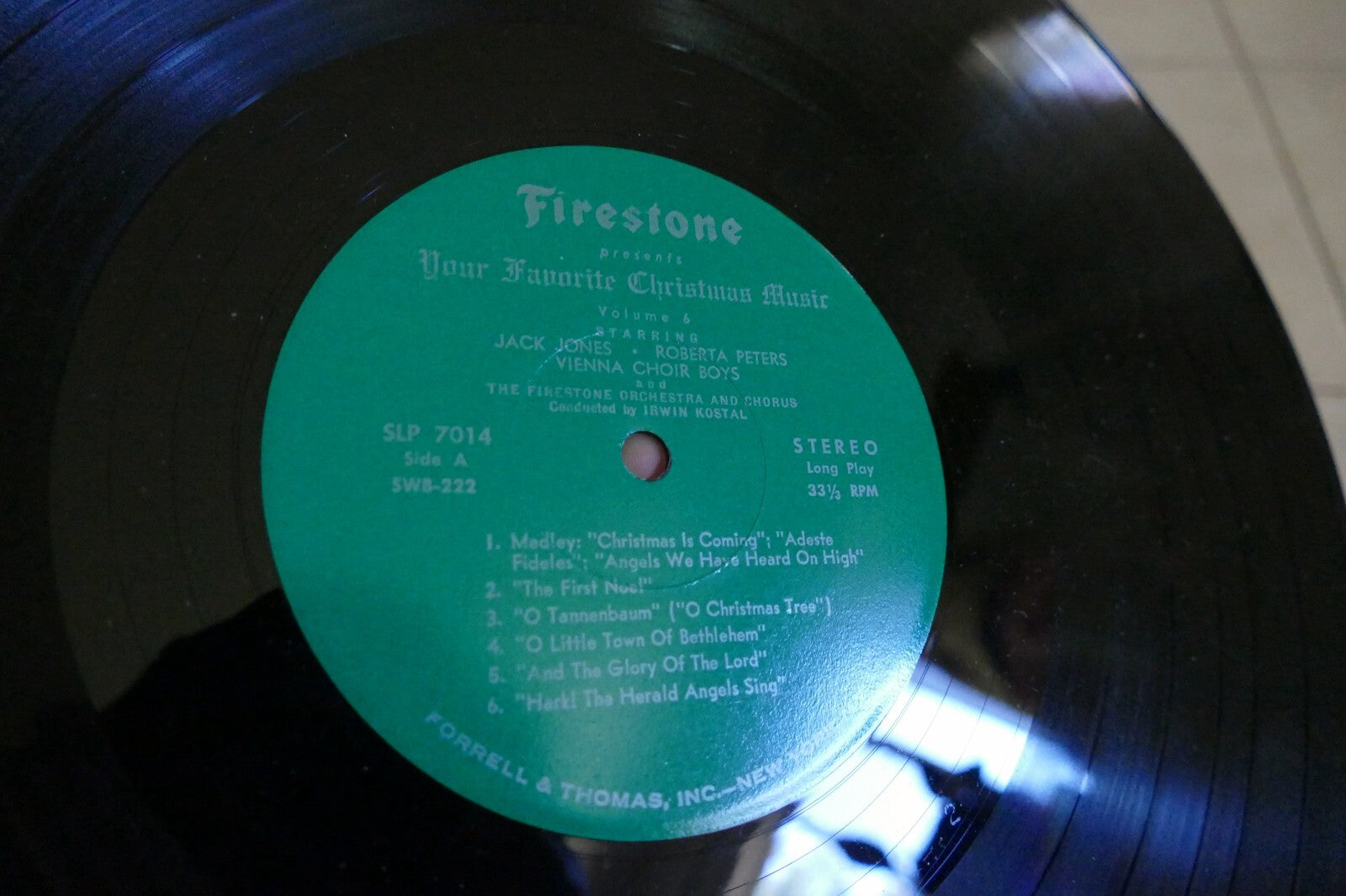 Firestone Your Favorite Christmas Music Vol 6 LP  1967  SLP 7014  A23