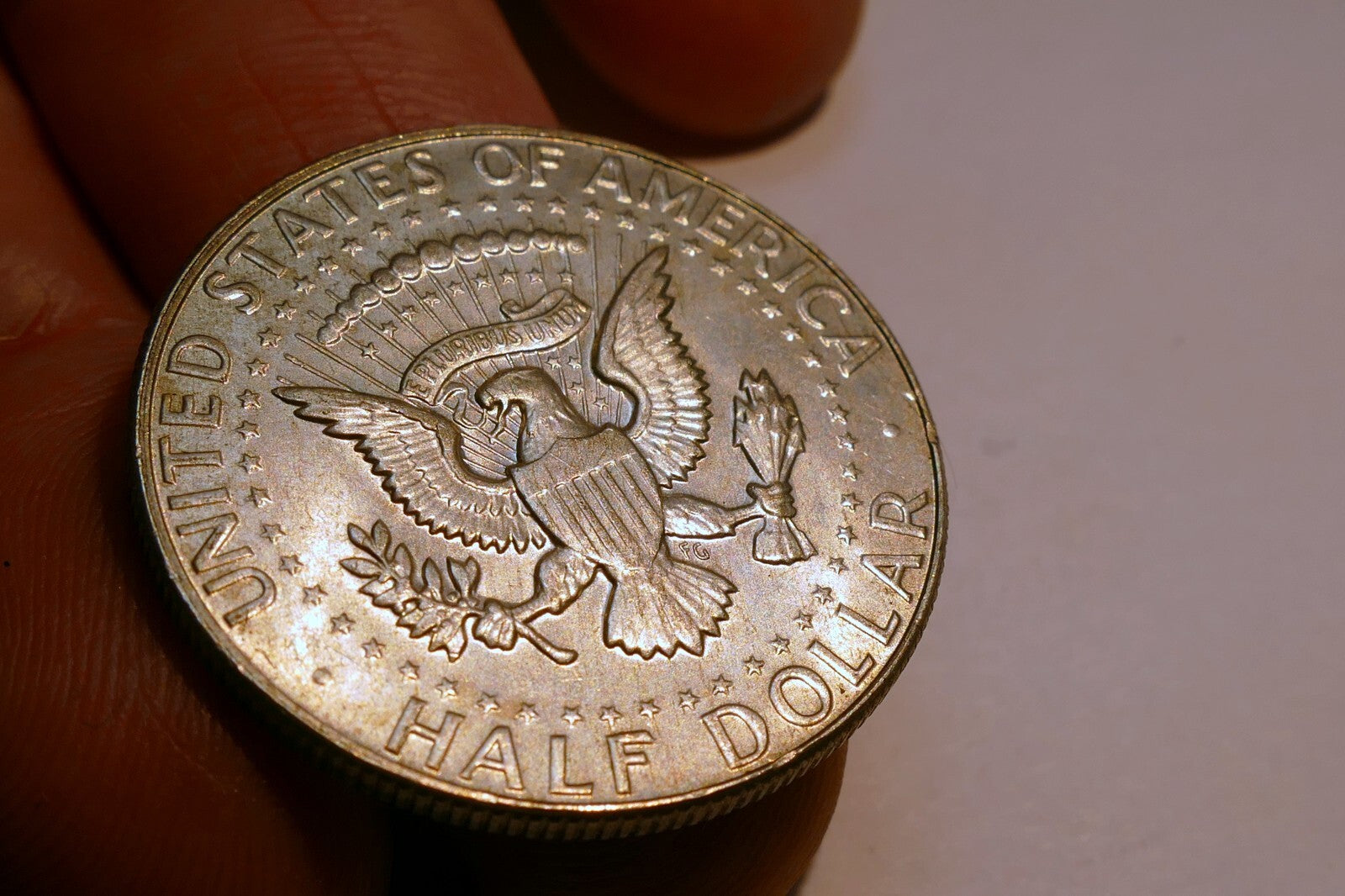 1969 - D Kennedy  half dollar coin US 40 % SILVER 60 % Copper