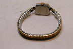 Gruen Precision Ladies Watch 10K RGP BEZEL Square Art Deco - Not working AS IS