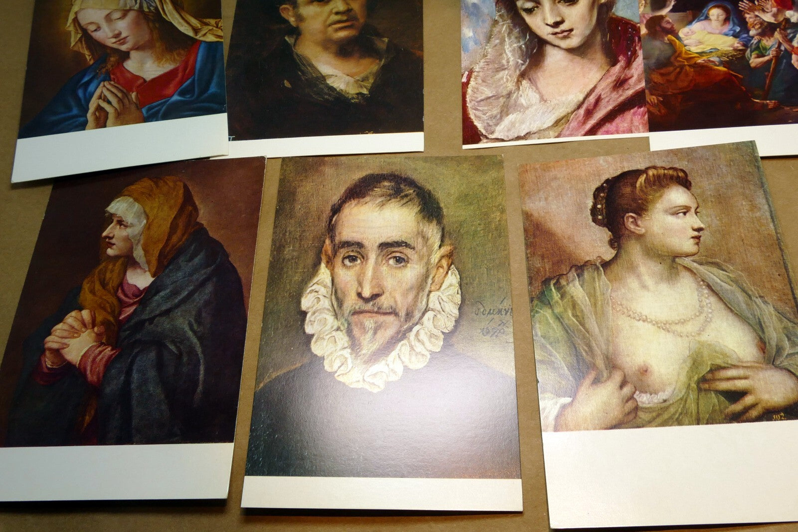 Art Postcard unposted  Madrid  El Greco paintings set of 7