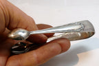 Silver Plate Motif Sugar Cube Tongs for tea pot