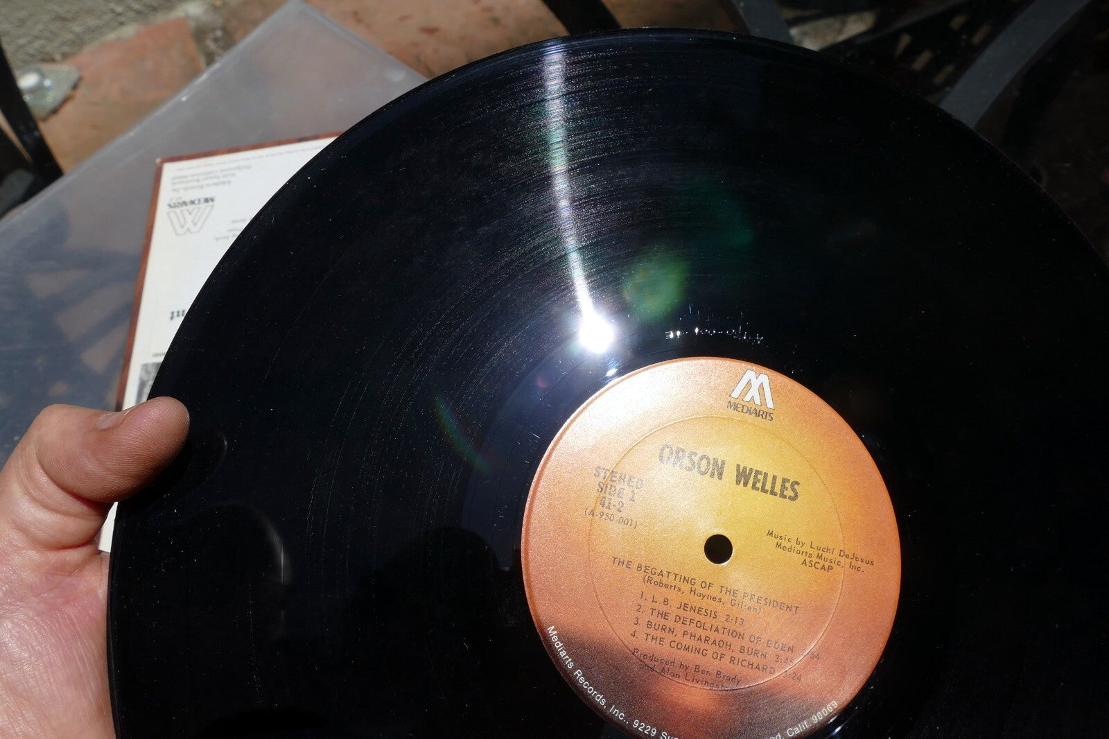 Orson Welles - The Begatting of The President Vinyl LP Album Mediarts 41-2