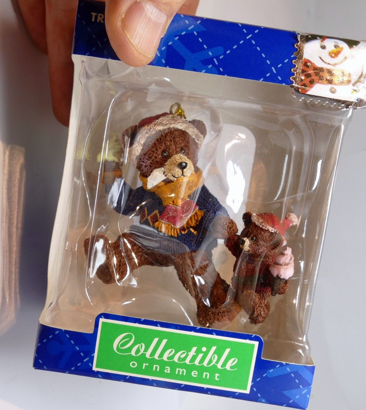 Christmas tree ornament i love my dad bears w/ice cream kids trevco