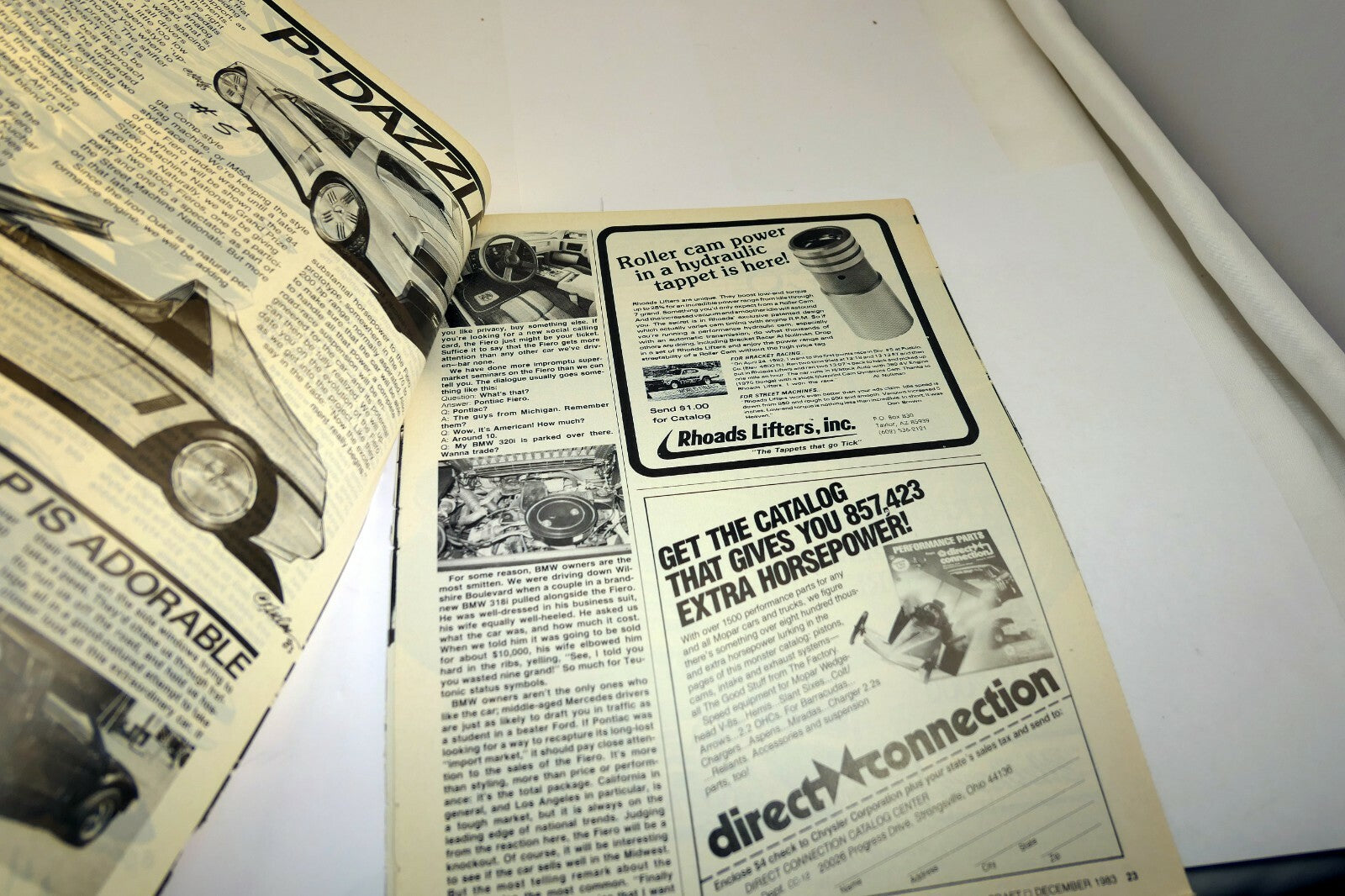 Pontiac Magazine clippings advertisement ad P-Dazzled Car Craft 1983