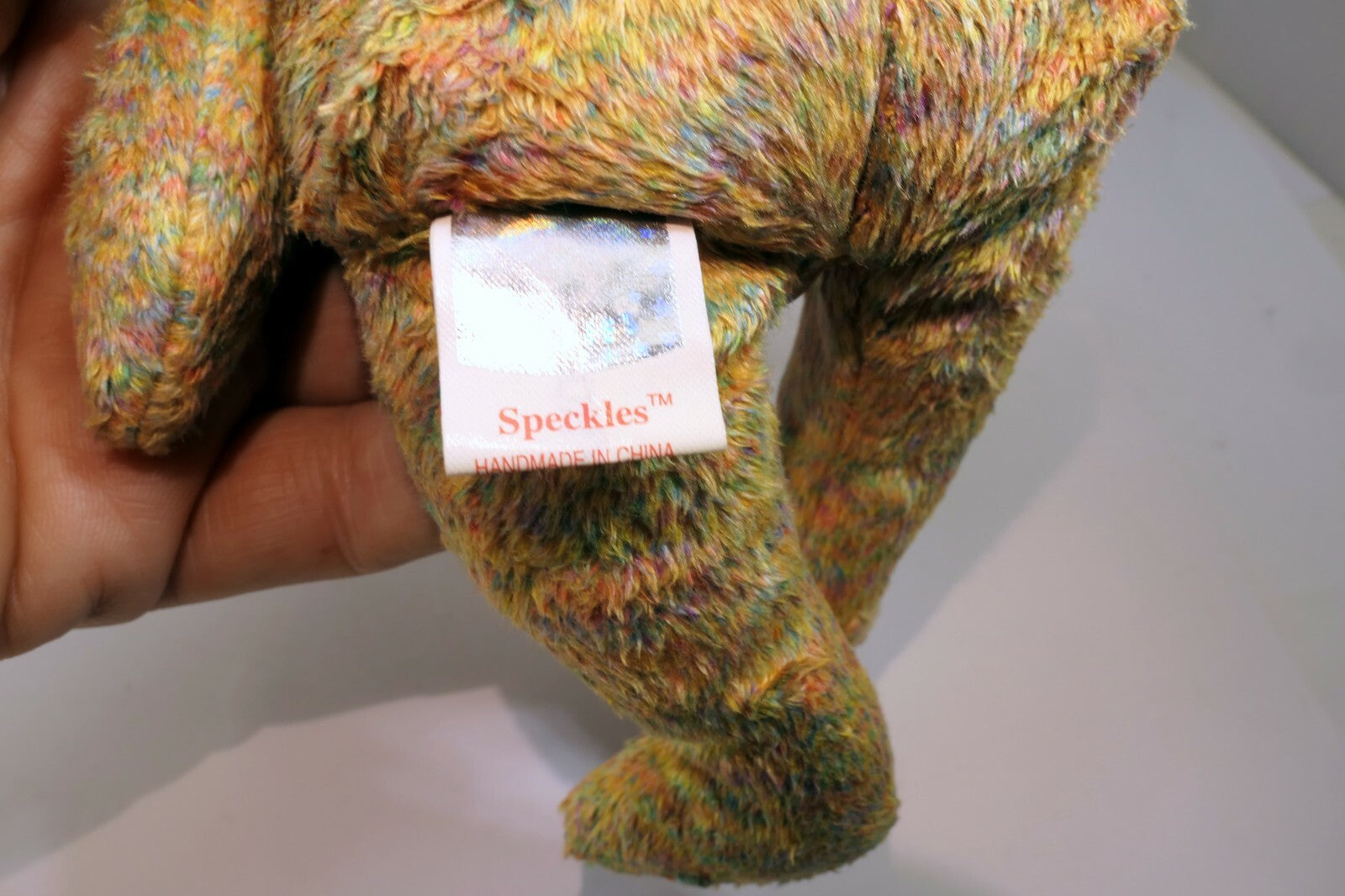 TY Beanie Babies E "Speckles" USA 2000 Teddy Bear 8" new unused with tag
