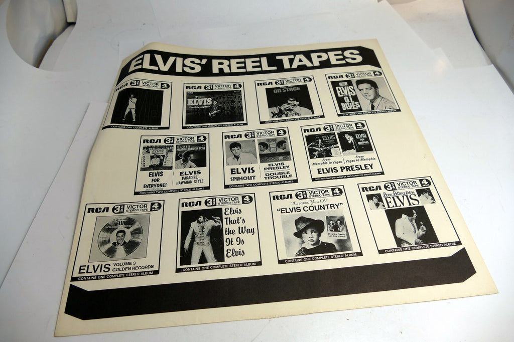 Inner Sleeve LP - Presley Elvis' Cassette Tape CATALOG RCA CAMDEN 1970's