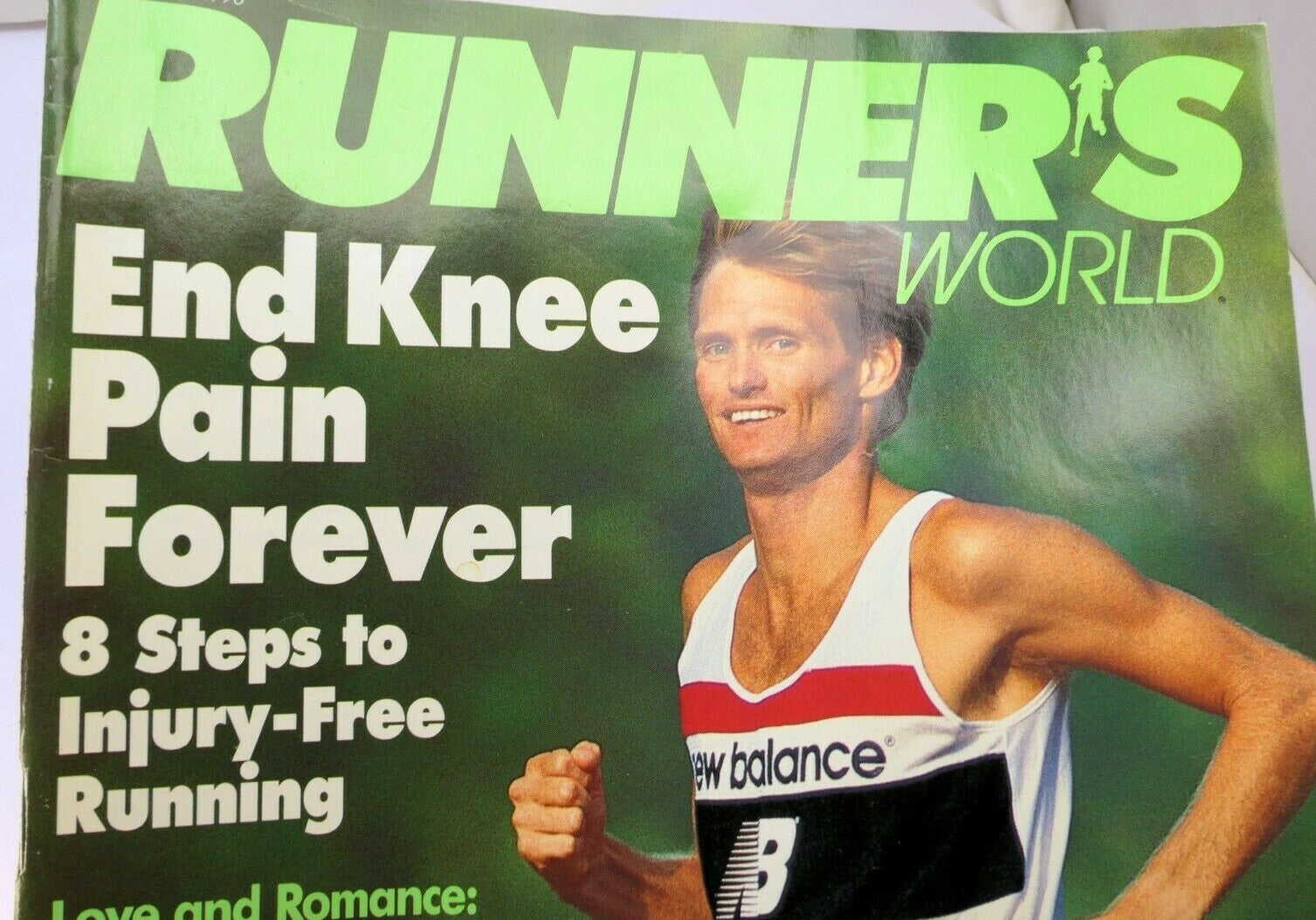 Runner's world magazine february 1990 "end knee pain forever" 8 steps how to