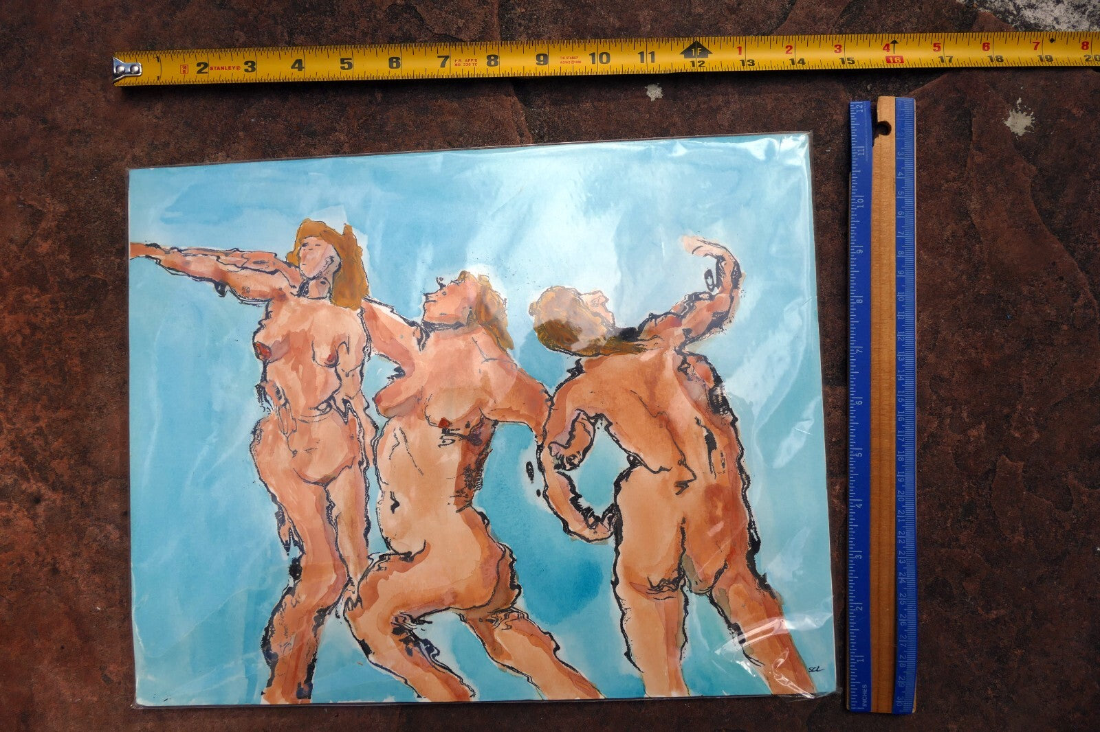 Three Graces 11X14" by Steve Lewis print numbered #1
