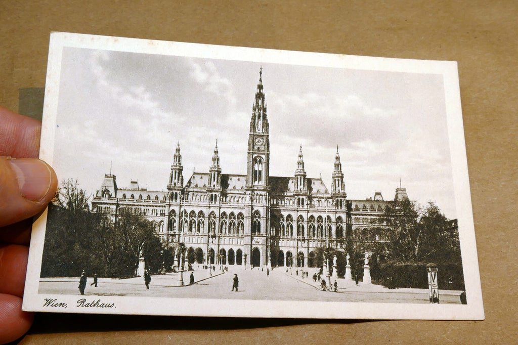 Vienna Town Hall Rathaus 1930's postcard Austria - unposted