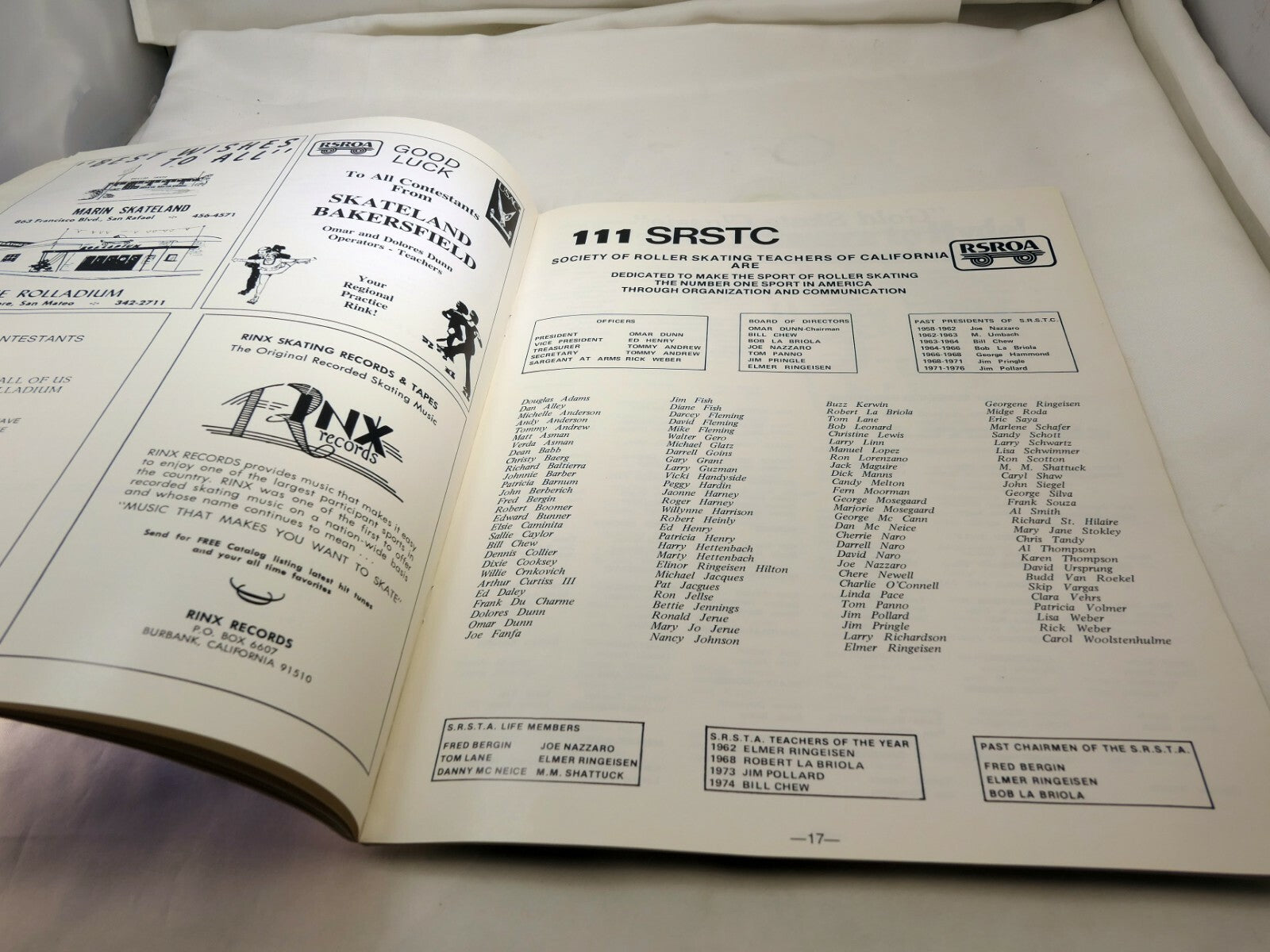 Gold Skate Classic 12th 1977 Program competition  BOOK BROCHURE