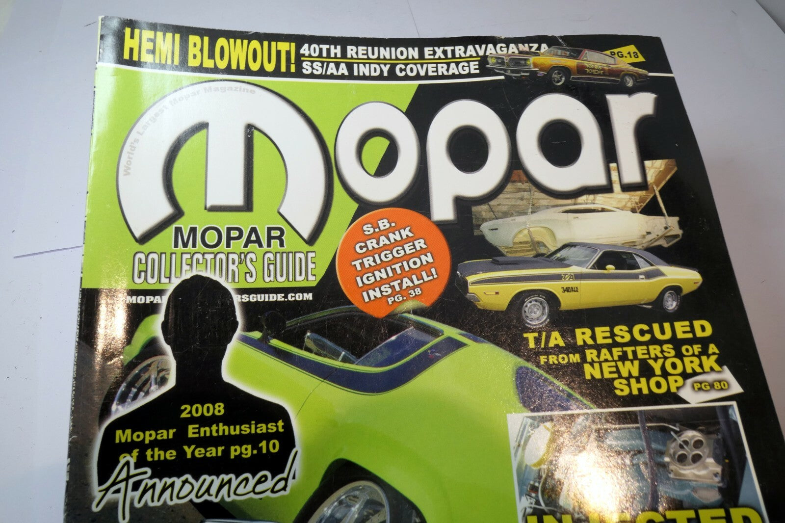 Mopar collector's guide magazine december 2008 charger iii body shortram 300 t/a