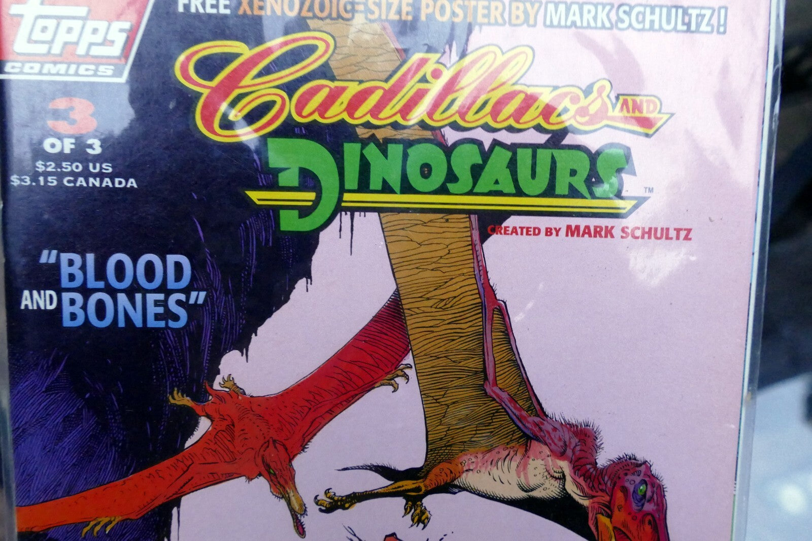 Cadillacs and dinosaurs blood & bones #3 topps comics by mark schultz 1994 mint