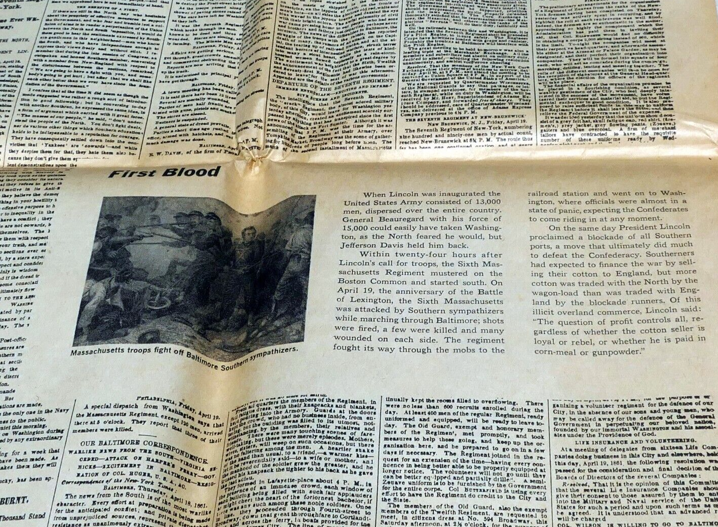 New york times april 20, 1861   reprint   civil war