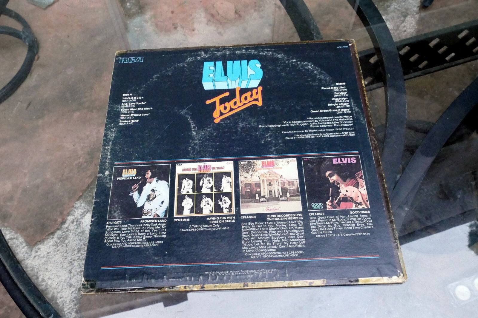 1975 Elvis Presley APL1-1039 Today - ALBUM ART COVER ONLY
