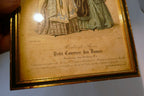 French Antique 1843 Hand coloured engraving Petit Courier des Dames Modes Paris