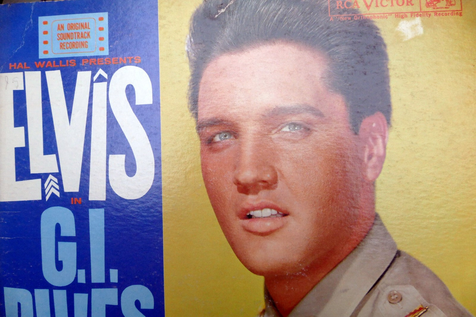 1960 elvis presley – g. i. blues lpm 2256   vinyl album art cover only