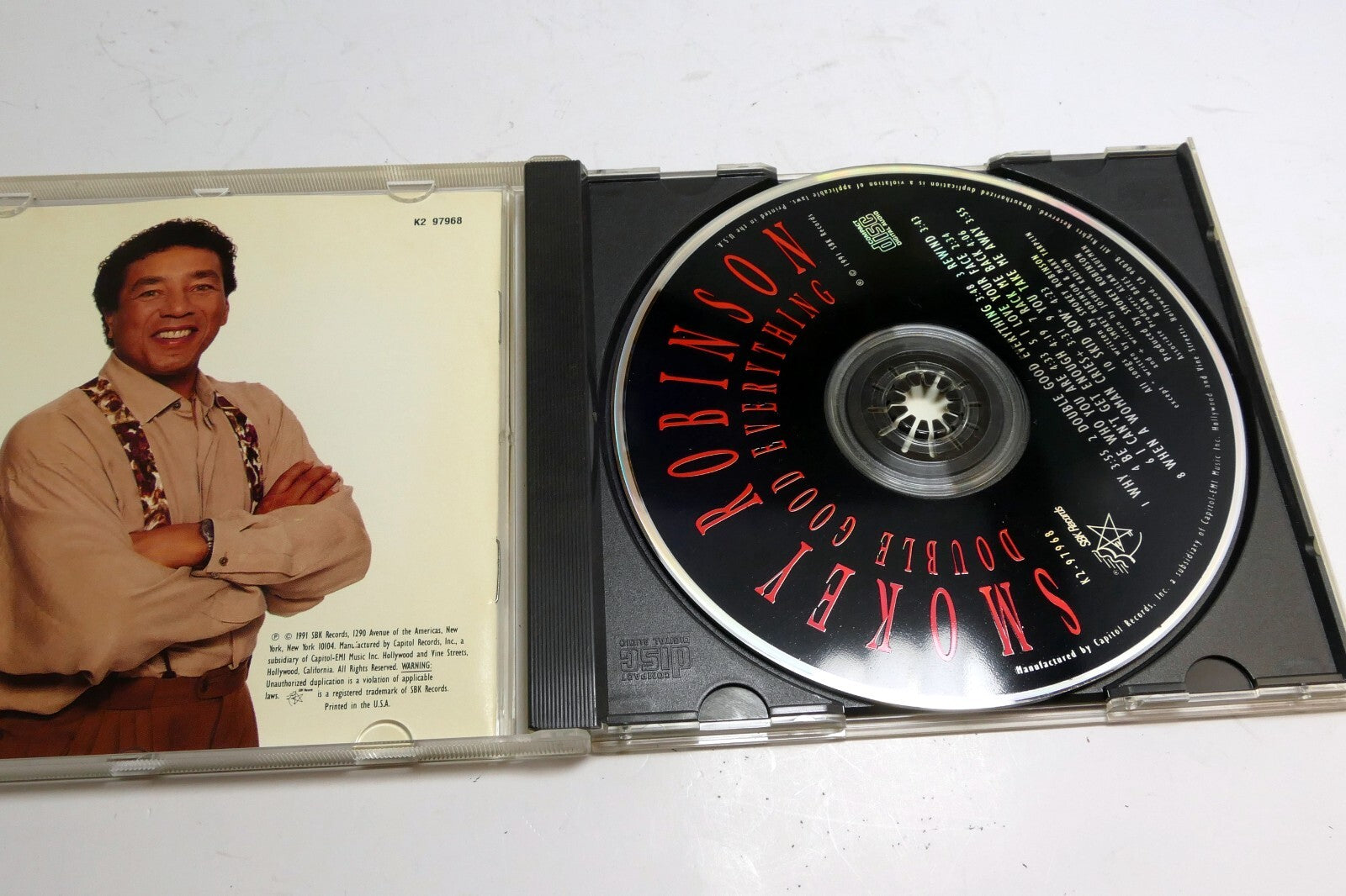 Robinson, Smokey : Double Good Everything CD K2 97968 SBK Records 1991