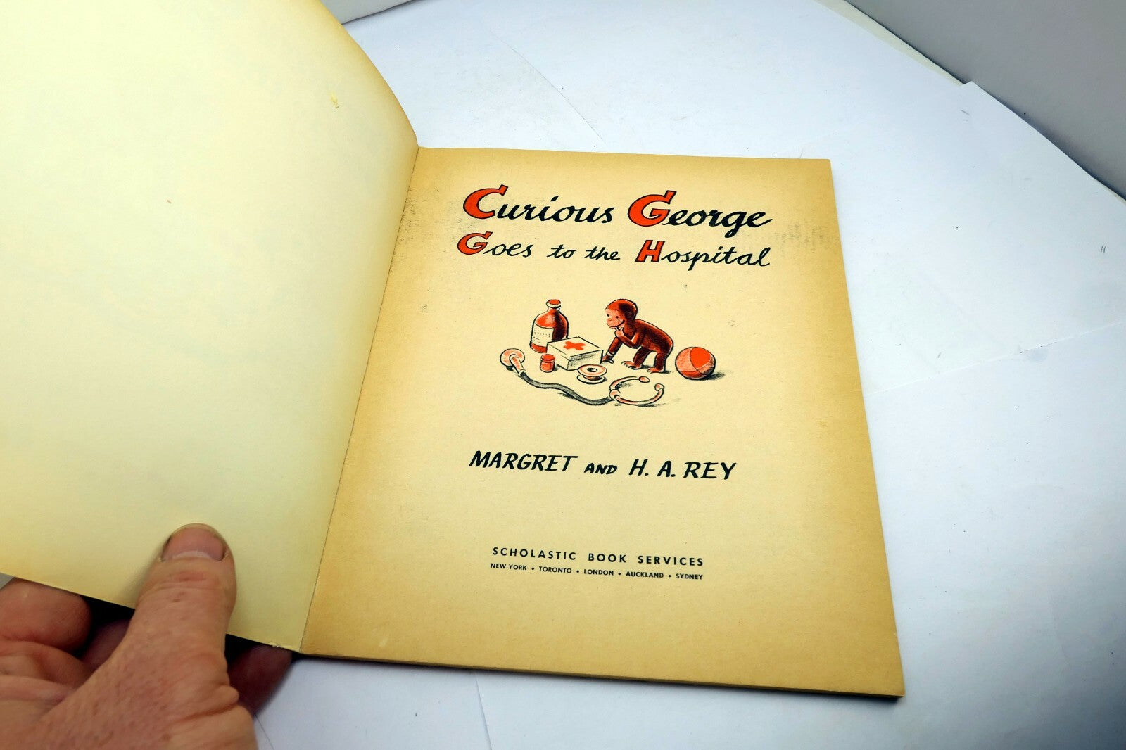 Curious George Goes to the Hospital by Rey, H. A.; Rey, Margret  1971 4th Print