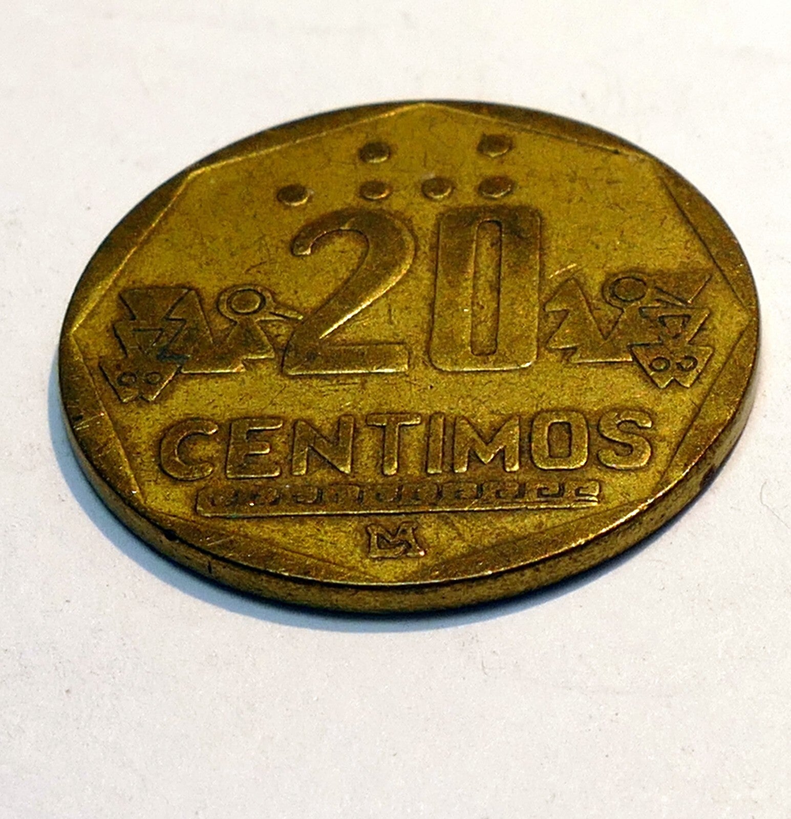 20 centimos mexico coin 1994