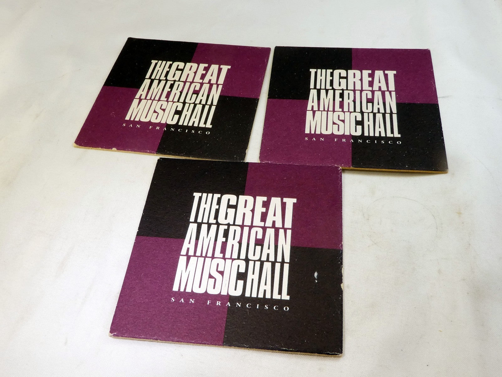 American Music Hall San Francisco Bar Coaster Beer lot  3