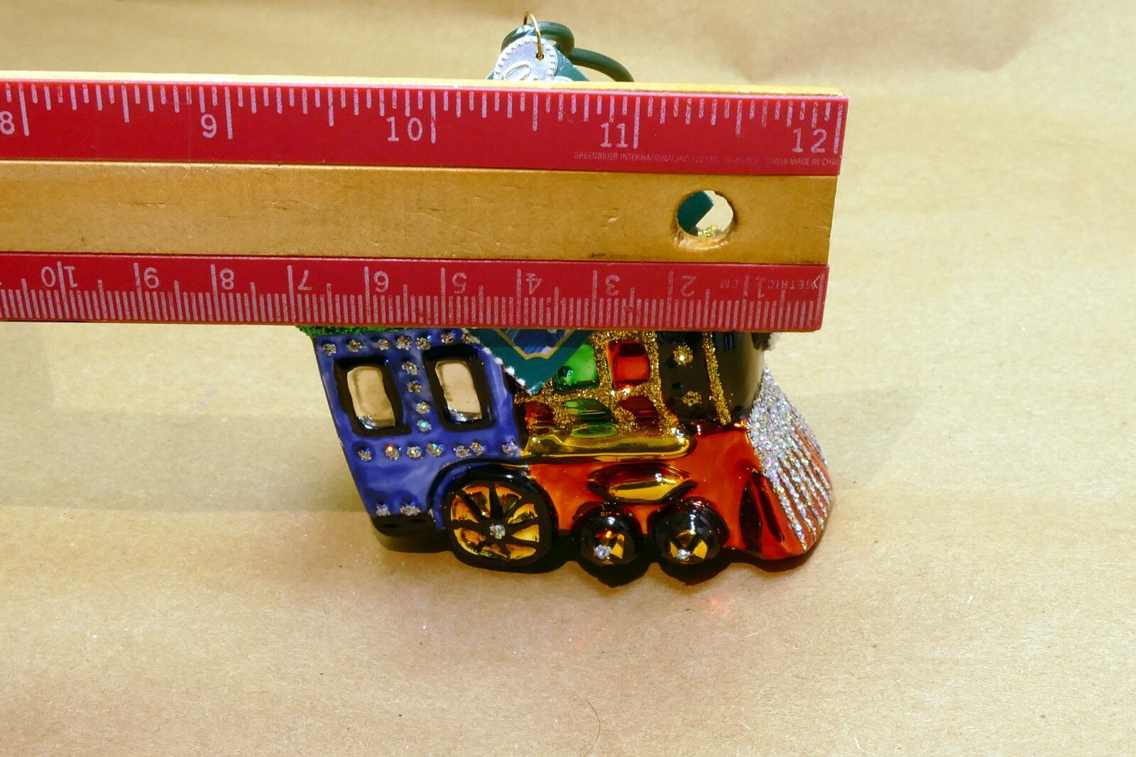 Merck Old World Christmas Ornament Train Engine Locomotive - mint