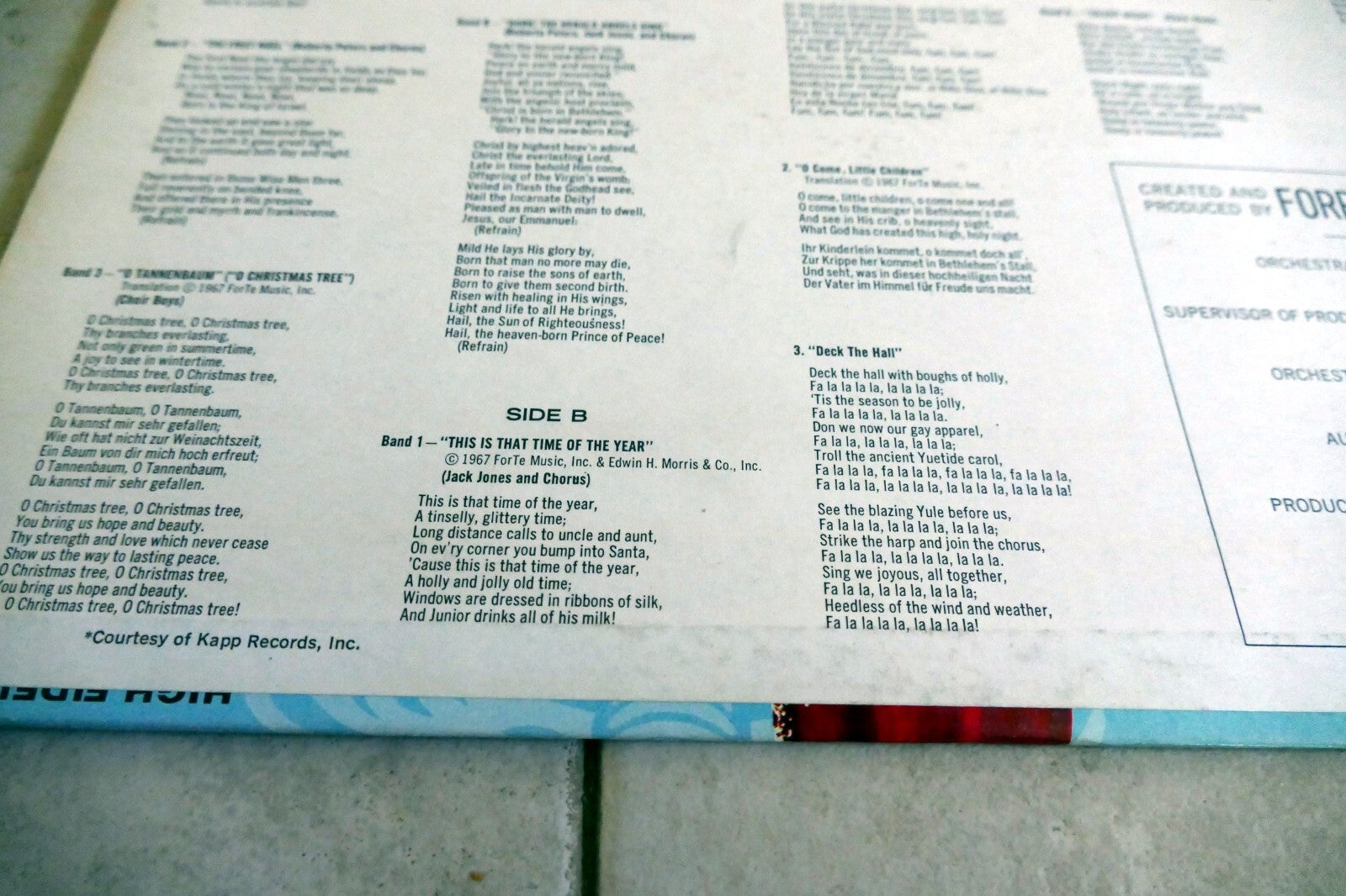 Firestone Your Favorite Christmas Music Vol 6 LP  1967  SLP 7014  A23
