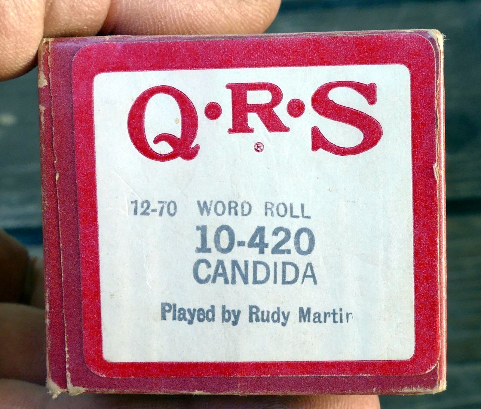 Qrs player piano word roll 10 420 candida