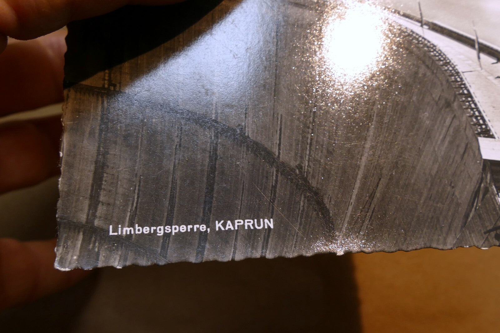 Limbergsperre Kaprun Austria landscape postcard 1930's - unposted