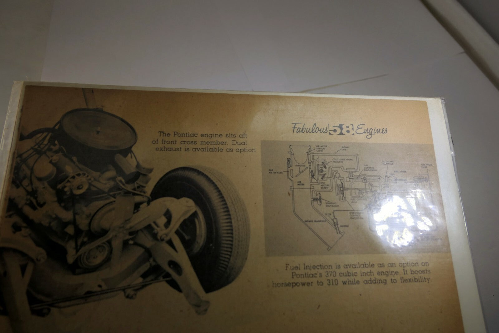 Pontiac Fabulous '58 engines Tempest 395 Magazine Advertisement AD 1958