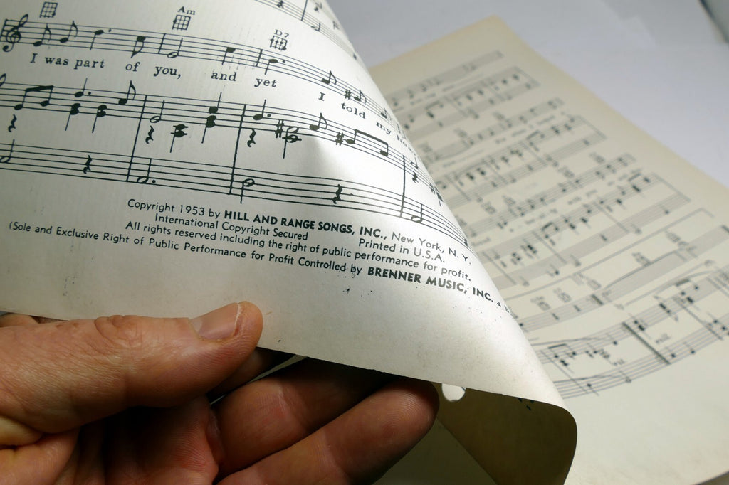 Suddenly Dorcas Cochran Richard Heuberger   sheet music 1953