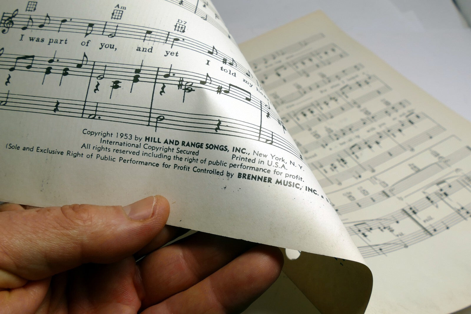 Suddenly Dorcas Cochran Richard Heuberger   sheet music 1953