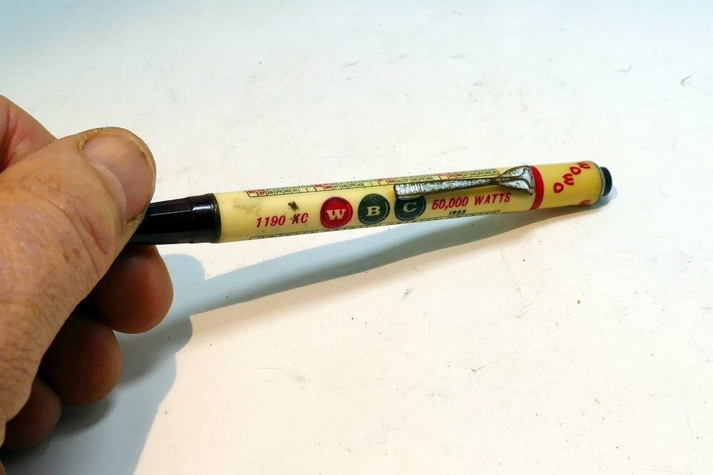 Mechanical Pencil 1190 KC WBC 50,000 watts WOWO 1955 calendar
