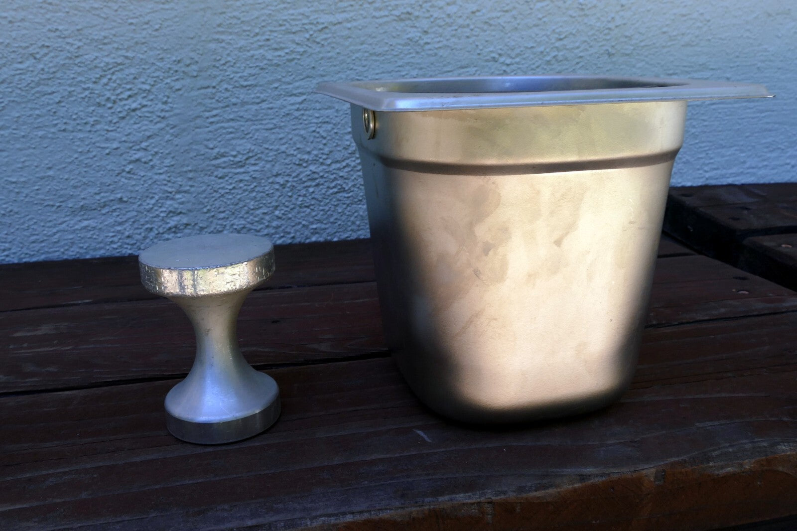 Winco SCD-5 Coffee Grounds Knock Box Bar Espresso Residue Container S/S